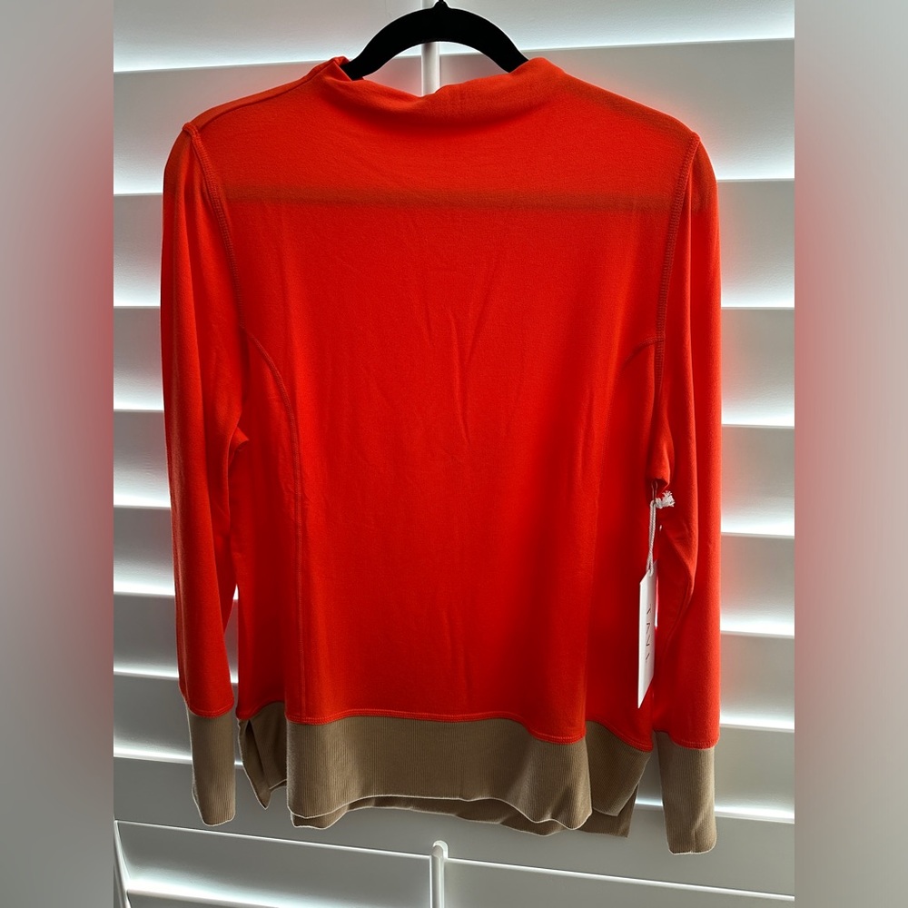 tavi cozy funnel neck sweatshirt, nwt
